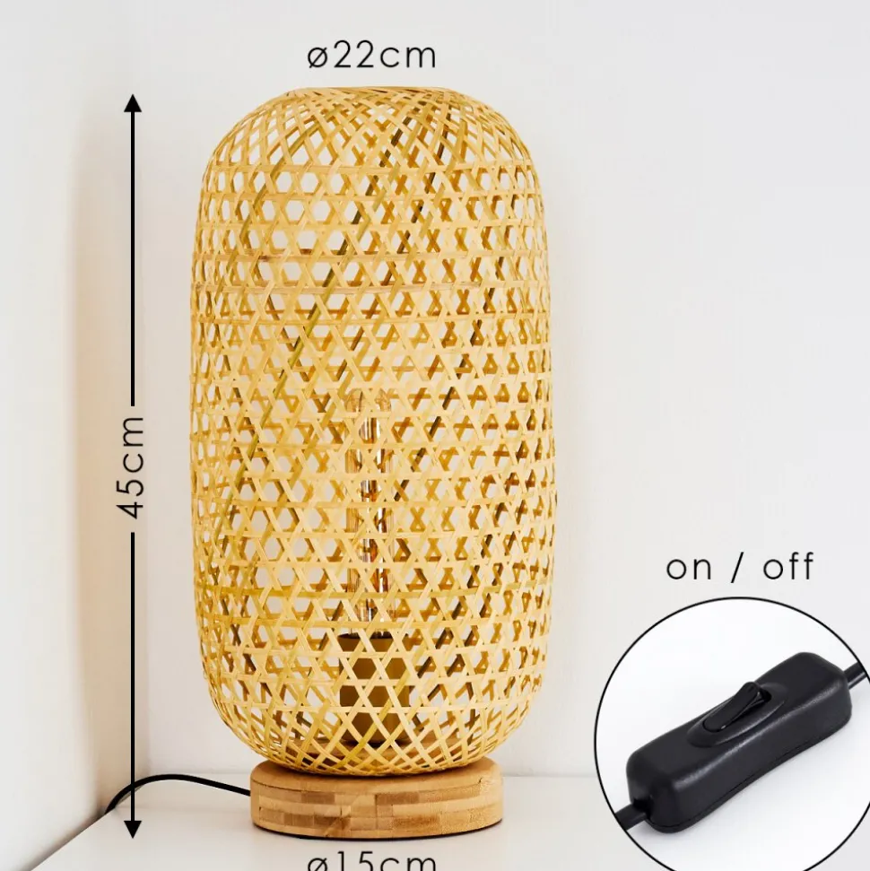 Lampe De Table Batumi Brun, 1 Lumiere