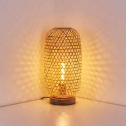 Lampe De Table Batumi Brun, 1 Lumiere