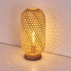 Lampe De Table Batumi Brun, 1 Lumiere