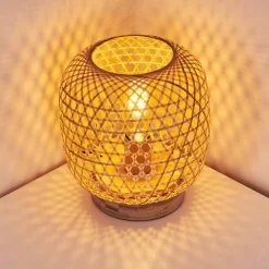 Lampe De Table Batumi Brun, 1 Lumiere