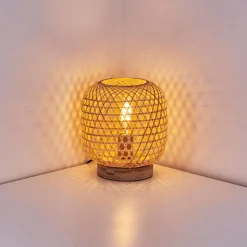 Lampe De Table Batumi Brun, 1 Lumiere