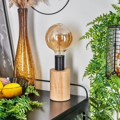 Lampe De Table Beccar Ecru, Noir, 1 Lumiere