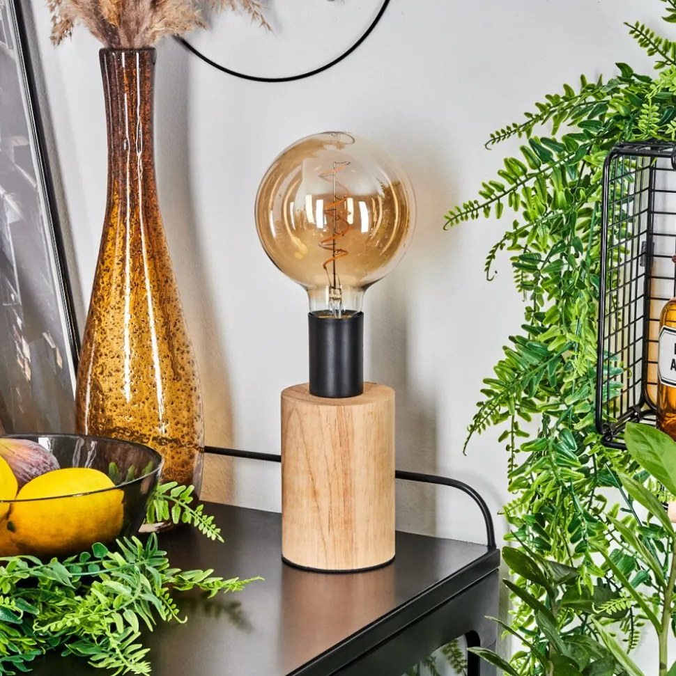 Lampe De Table Beccar Ecru, Noir, 1 Lumiere