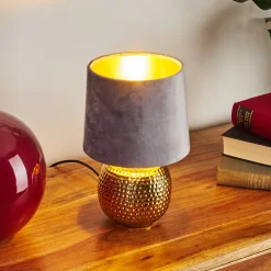Lampe De Table Beddie Or, 1 Lumiere