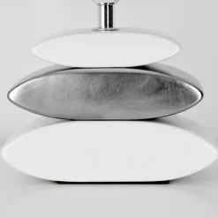 Lampe De Table Berghamn Argente, Blanc, 1 Lumiere