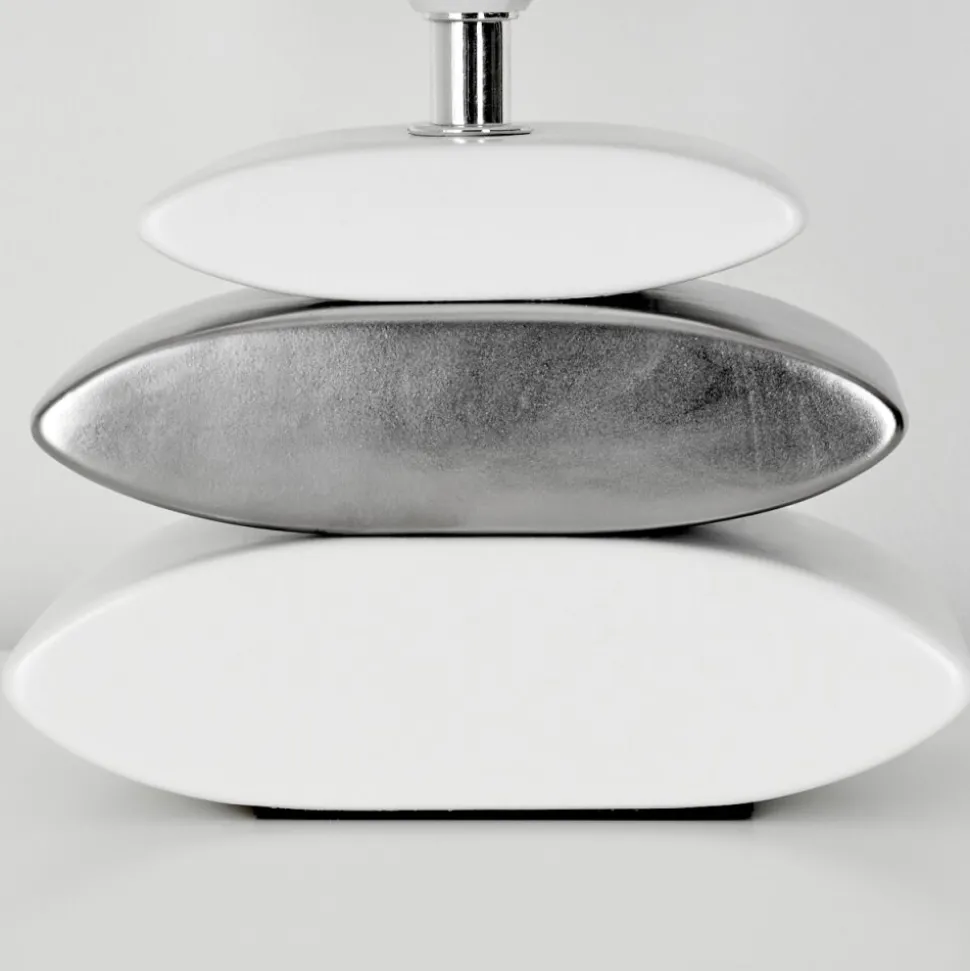 Lampe De Table Berghamn Argente, Blanc, 1 Lumiere