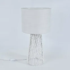 Lampe De Table Beteta Blanc, 2 Lumieres