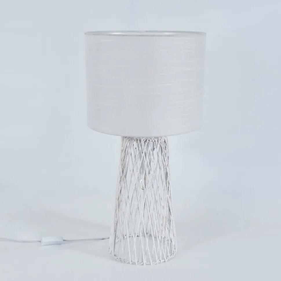 Lampe De Table Beteta Blanc, 2 Lumieres