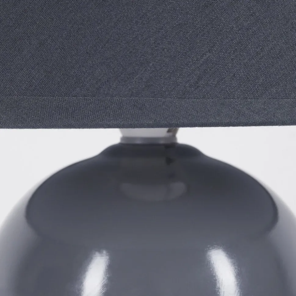 Lampe De Table Bodin Gris, 1 Lumiere