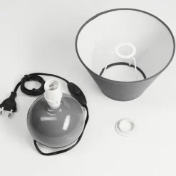 Lampe De Table Bodin Gris, 1 Lumiere