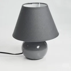 Lampe De Table Bodin Gris, 1 Lumiere