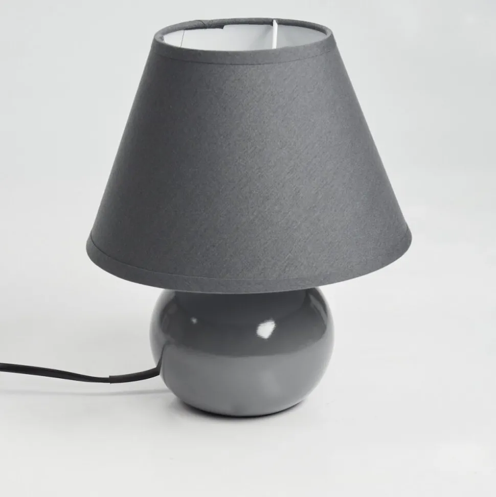 Lampe De Table Bodin Gris, 1 Lumiere