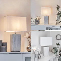 Lampe De Table Boldrarias Chrome, Argente, 1 Lumiere
