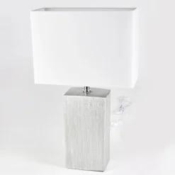 Lampe De Table Boldrarias Chrome, Argente, 1 Lumiere