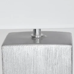 Lampe De Table Boldrarias Chrome, Argente, 1 Lumiere