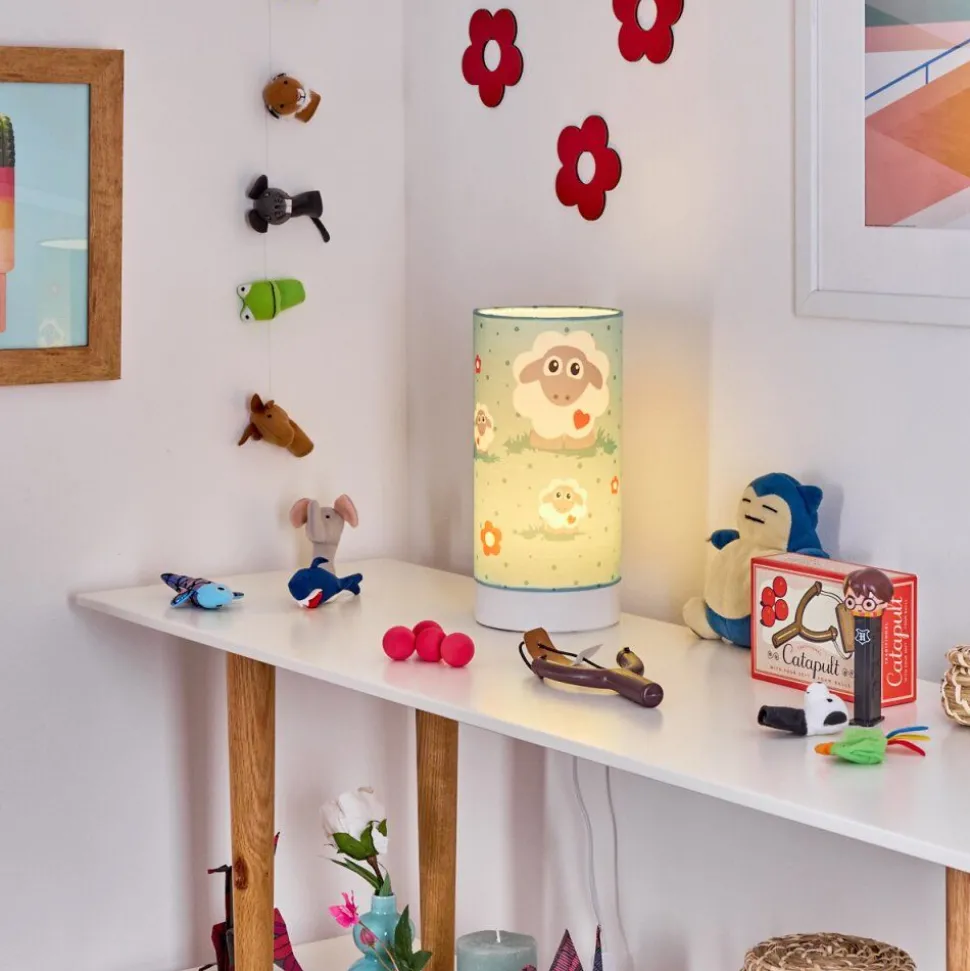 Lampe De Table Brenets Led Blanc, 1 Lumiere