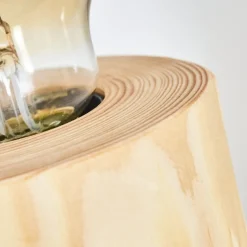 Lampe De Table Canedo Brun, 1 Lumiere