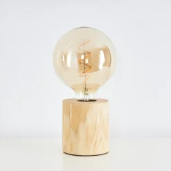 Lampe De Table Canedo Brun, 1 Lumiere