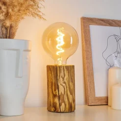 Lampe De Table Canedo Ecru, Noir, 1 Lumiere