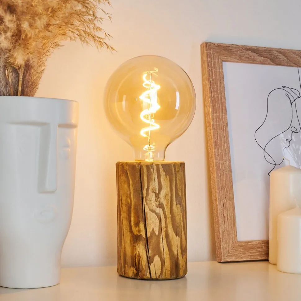 Lampe De Table Canedo Ecru, Noir, 1 Lumiere