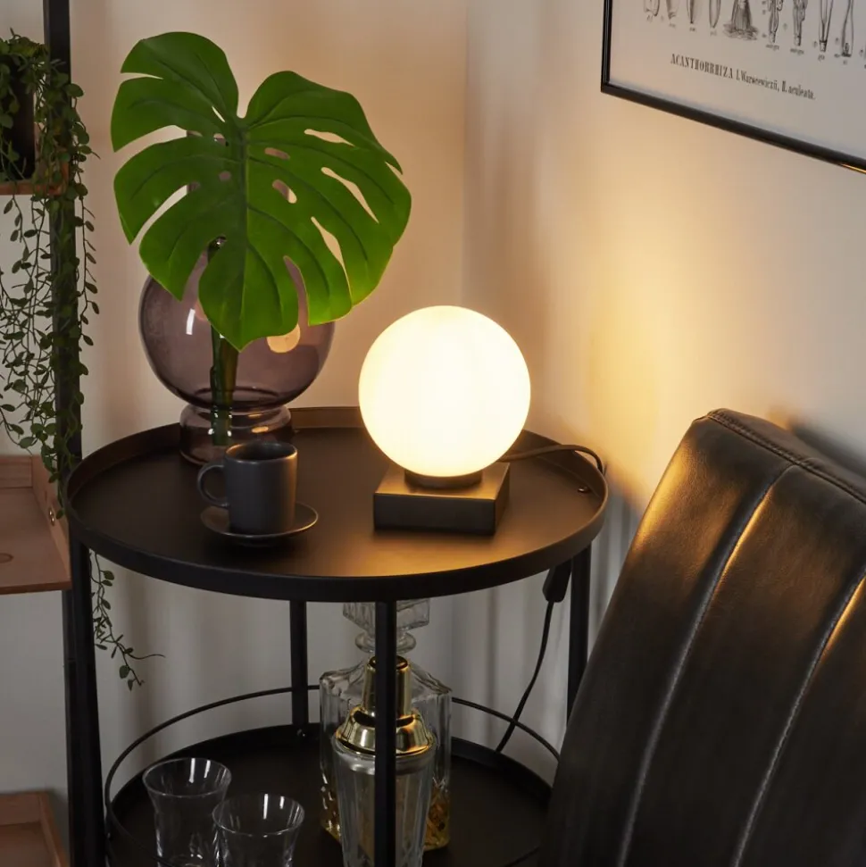 Lampe De Table Chamouscady Noir, 1 Lumiere