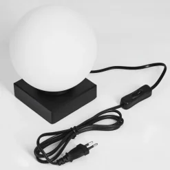 Lampe De Table Chamouscady Noir, 1 Lumiere