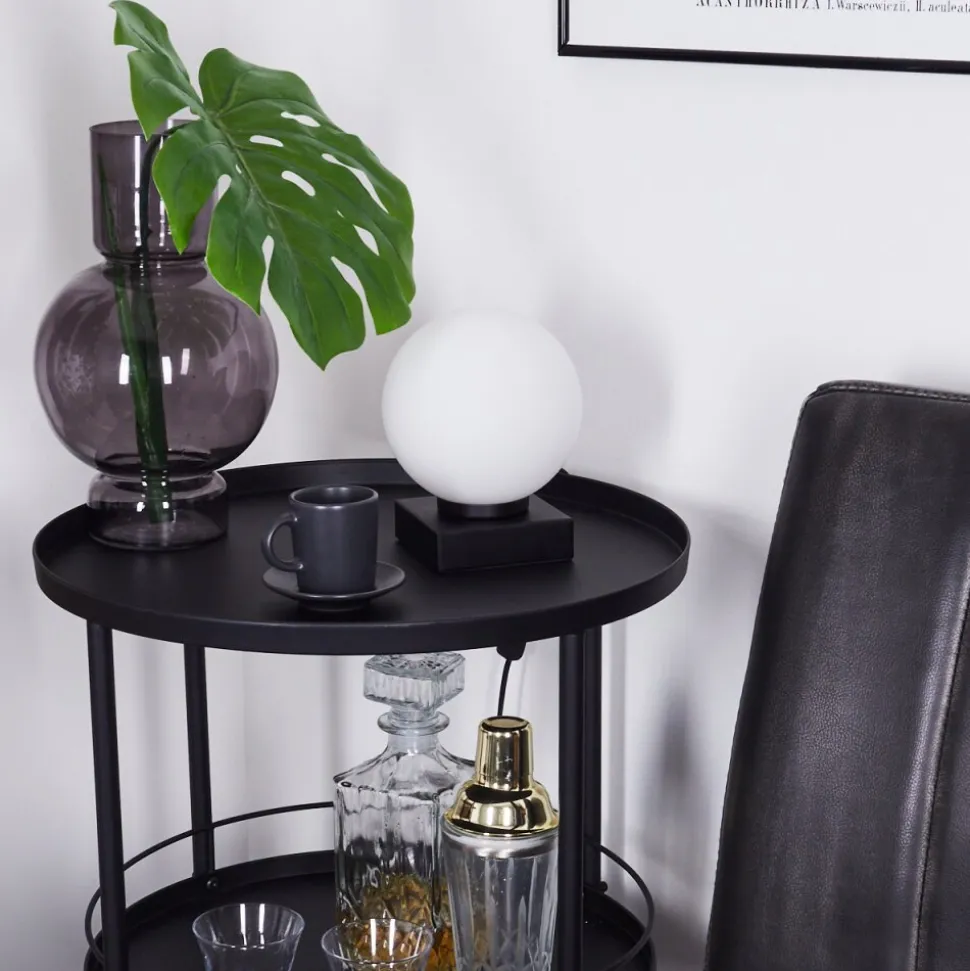 Lampe De Table Chamouscady Noir, 1 Lumiere