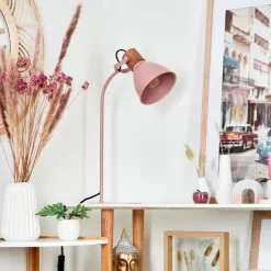Lampe De Table Chipou Rose, Rose, 1 Lumiere