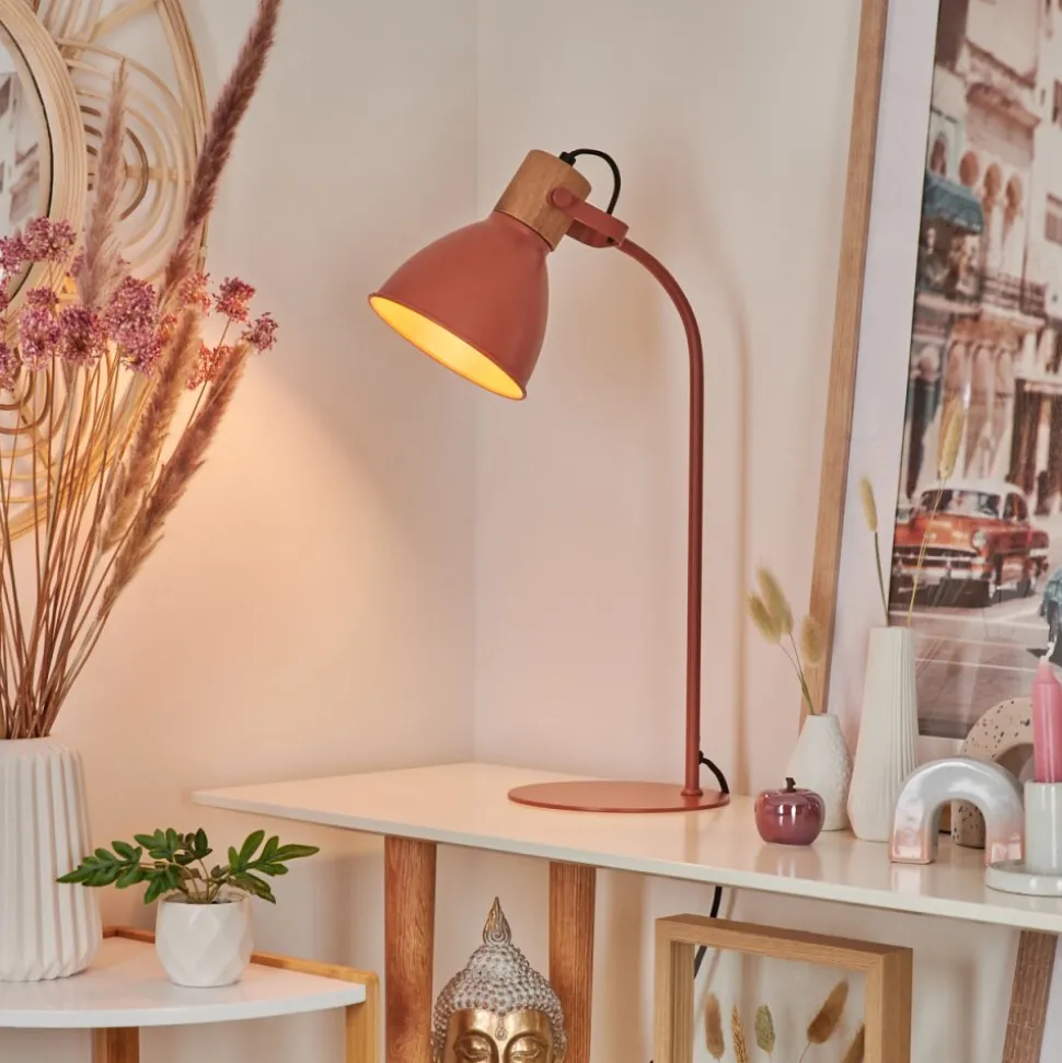 Lampe De Table Chipou Rouge, 1 Lumiere