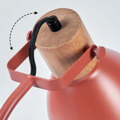 Lampe De Table Chipou Rouge, 1 Lumiere