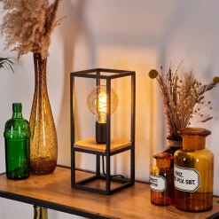 Lampe De Table Colebrook Ecru, Noir, 1 Lumiere