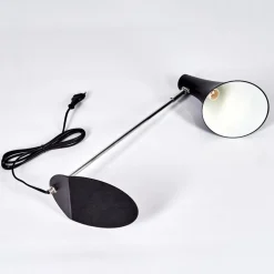 Lampe De Table Corralcay Chrome, Noir, 1 Lumiere