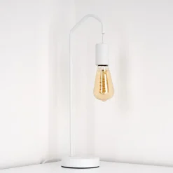 Lampe De Table Cuyama Blanc, 1 Lumiere