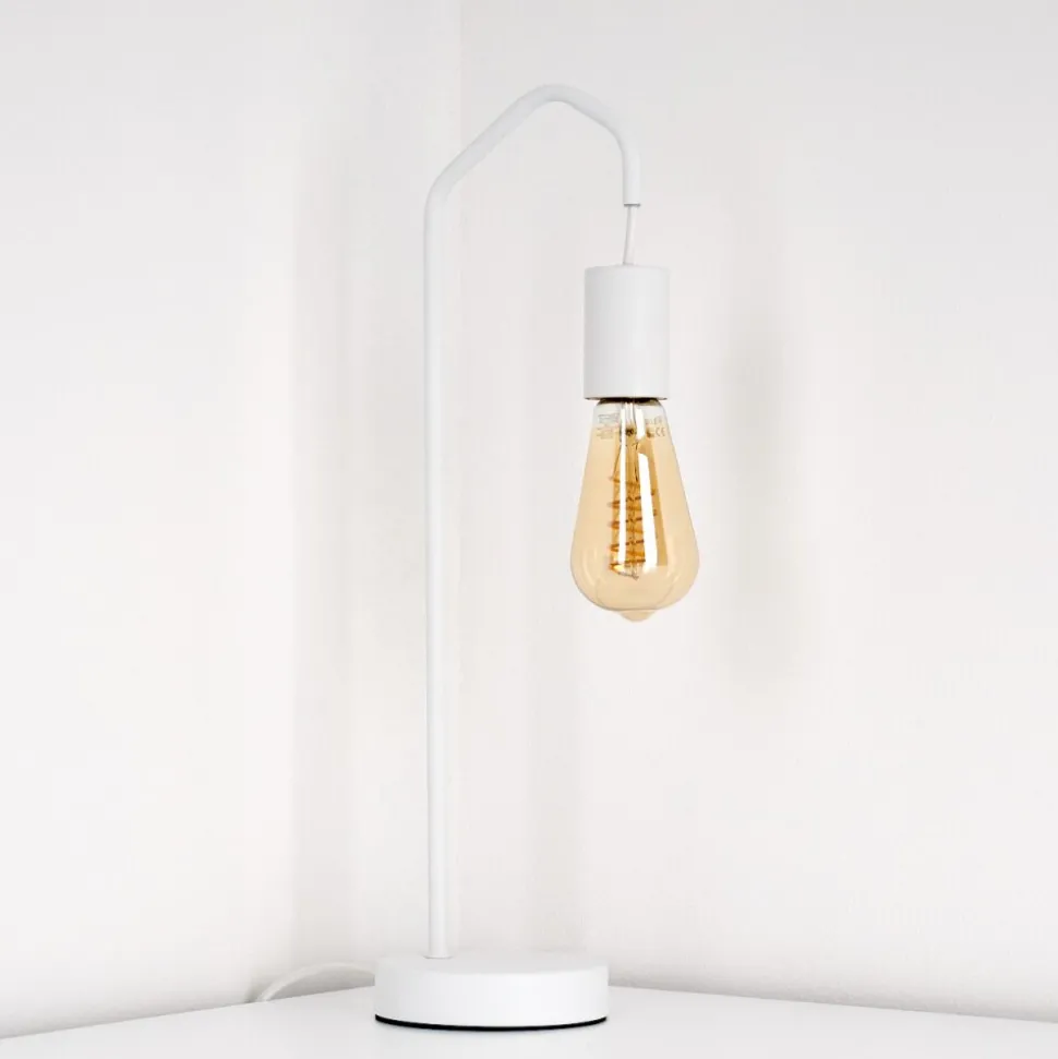 Lampe De Table Cuyama Blanc, 1 Lumiere