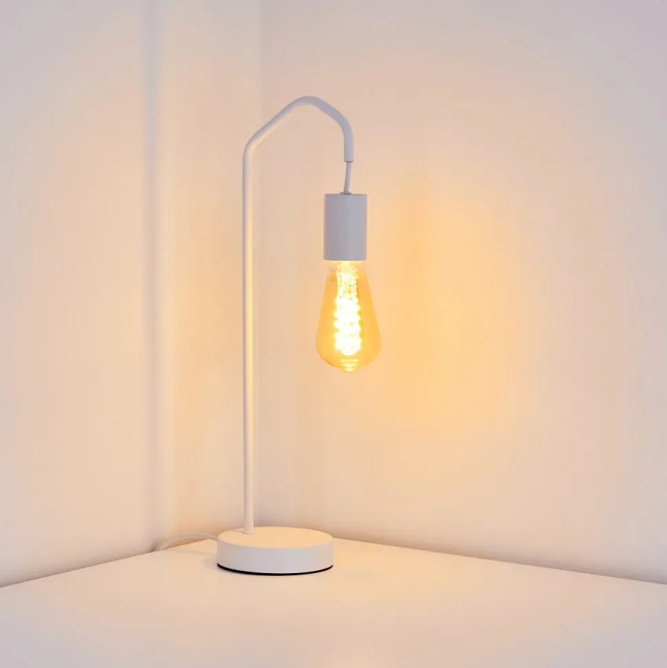 Lampe De Table Cuyama Blanc, 1 Lumiere