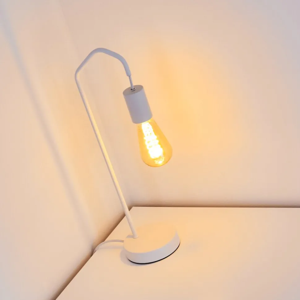 Lampe De Table Cuyama Blanc, 1 Lumiere