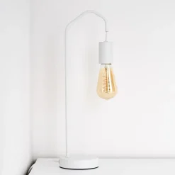 Lampe De Table Cuyama Blanc, 1 Lumiere