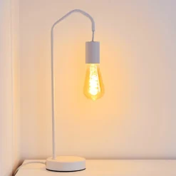 Lampe De Table Cuyama Blanc, 1 Lumiere