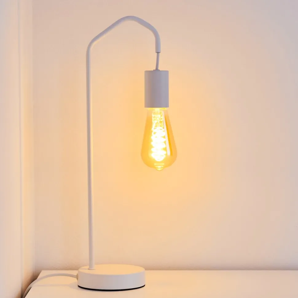 Lampe De Table Cuyama Blanc, 1 Lumiere