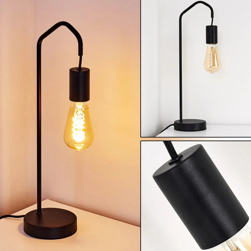 Lampe De Table Cuyama Noir, 1 Lumiere