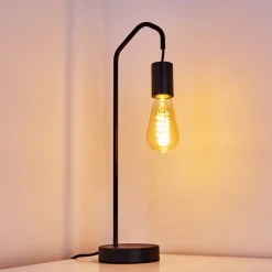 Lampe De Table Cuyama Noir, 1 Lumiere