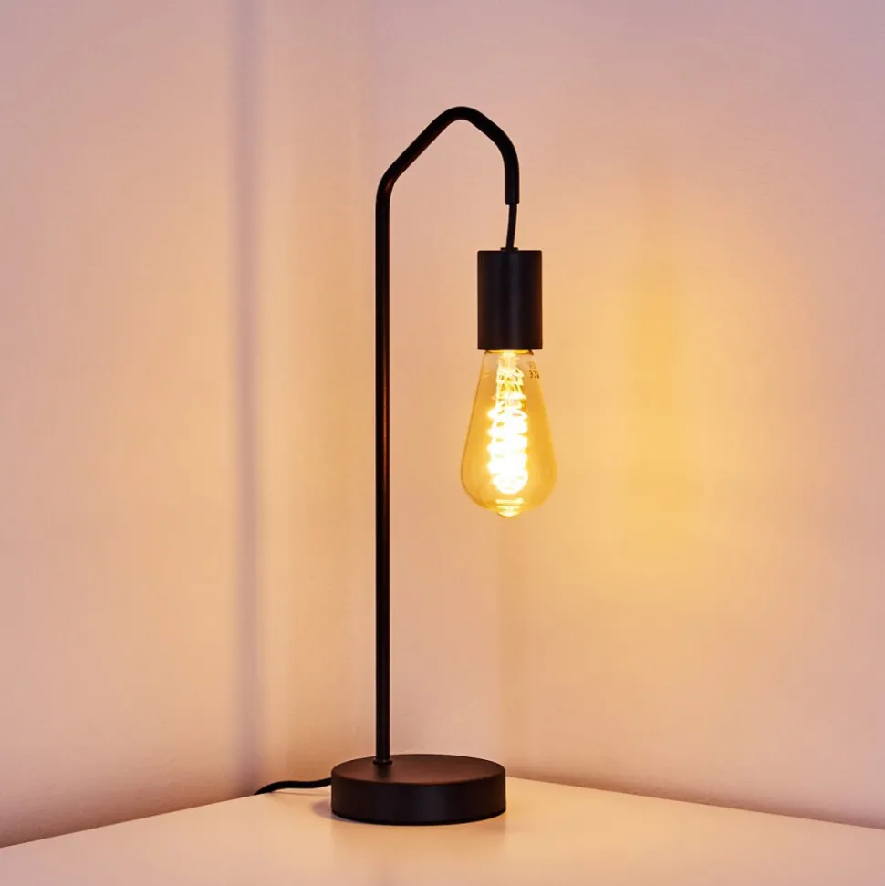 Lampe De Table Cuyama Noir, 1 Lumiere