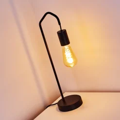 Lampe De Table Cuyama Noir, 1 Lumiere