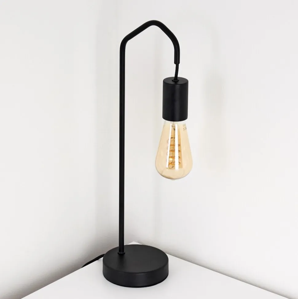 Lampe De Table Cuyama Noir, 1 Lumiere