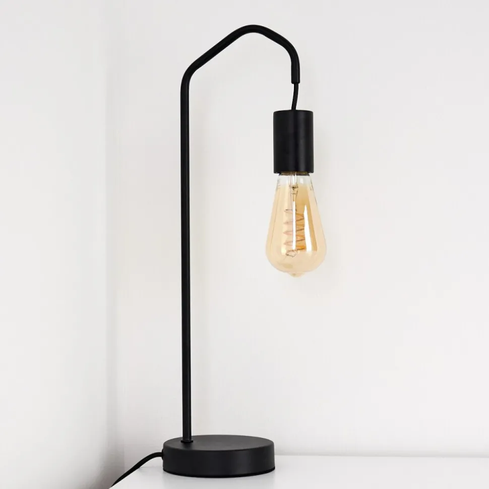 Lampe De Table Cuyama Noir, 1 Lumiere