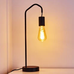 Lampe De Table Cuyama Noir, 1 Lumiere