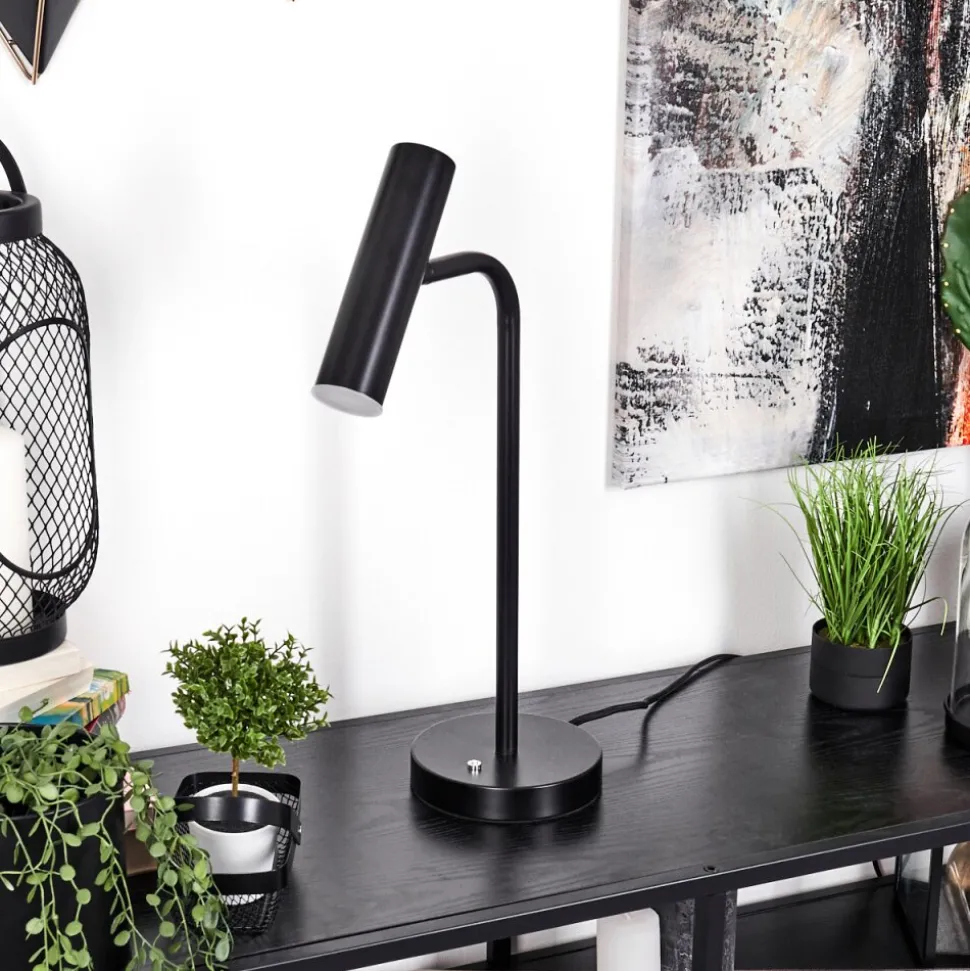 Lampe De Table Dalheim Led Noir, 1 Lumiere