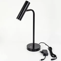 Lampe De Table Dalheim Led Noir, 1 Lumiere