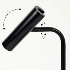 Lampe De Table Dalheim Led Noir, 1 Lumiere