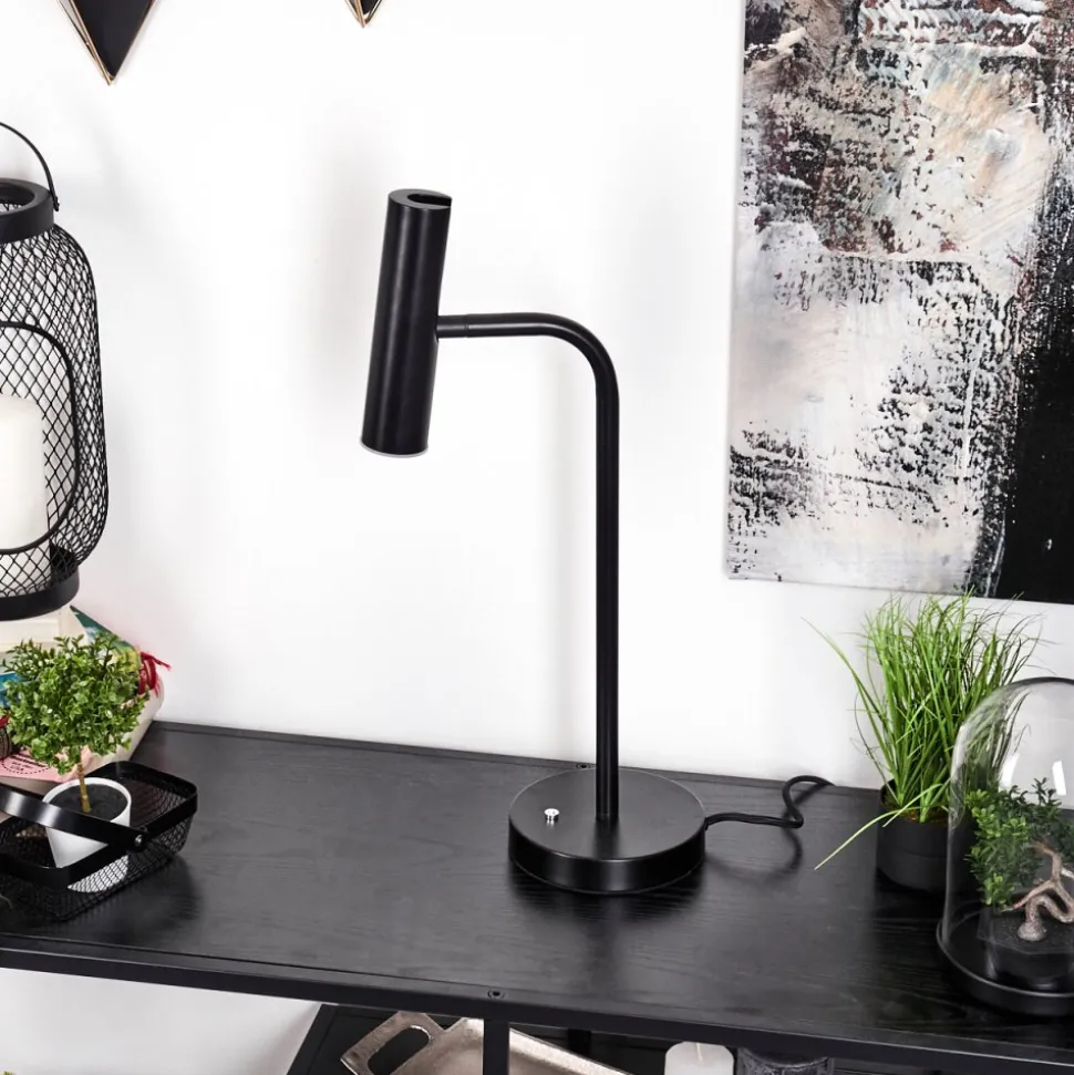 Lampe De Table Dalheim Led Noir, 1 Lumiere